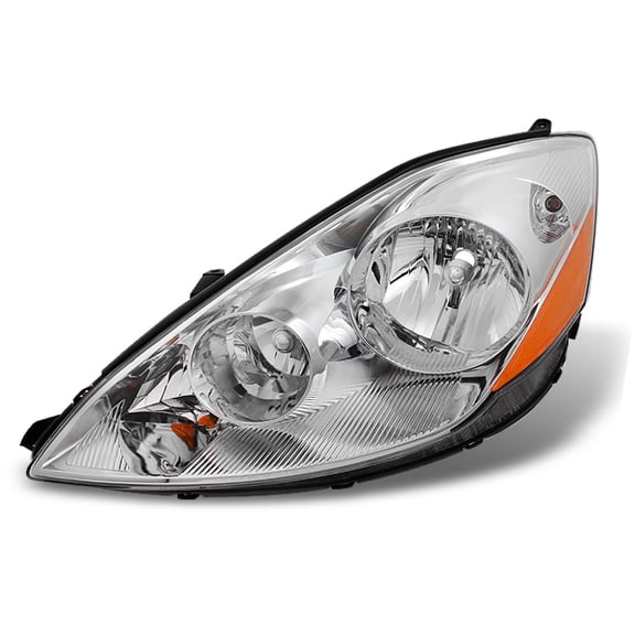 AKKON - For 06-10 Toyota Sienna Halogen Type Chrome Driver Left Side Front Headlight Head Lamp Front Light Replacement