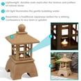 thumbnail image 2 of Sunnydaze 23"H Electric Resin Zen Lantern Outdoor Water Fountain with LED Lights, 2 of 7