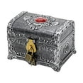thumbnail image 3 of pitrice Boîte au Trésor de Pirate Boîte de Rangement Collection Boîte en Argent Coffre de Rangement pour Enfants Pirate pour Argent Ancien 14x11x10.5cm, 3 of 6