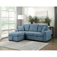 thumbnail image 2 of Lexicon Waitsfield 2-Piece Textured Sectional with Left Chaise in Blue, 2 of 9