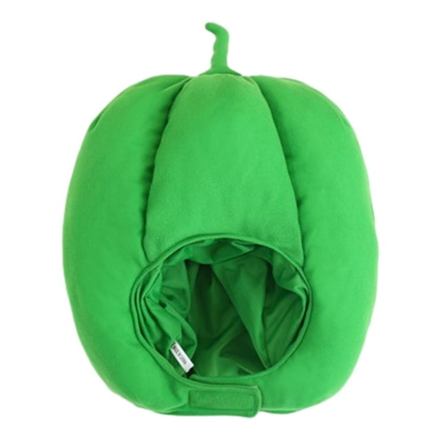Gorro de felpa verde suave para Halloween Yuyangstore decoraciones navideñas
