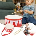 thumbnail image 2 of 1 Set Of Percussion Drum Instrument Toy For Children Two Side Drum Great Music Educational Toy Blow Horns Aircraft Instruments Ab12monate Music for Kids Ages 3-5 Mixer for Kids Percussion Mallets Kids, 2 of 4