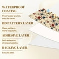 thumbnail image 6 of Peel and Stick Wallpaper 23.6in x 9.8ft Floral Red Blue Beige Blooms Cream Contact Paper Vinyl Waterproof Self Adhesive Wall Paper for Bedroom Shelf Cabinet Renter Friendly, 6 of 8