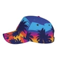 thumbnail image 5 of Naloa Original Classic Low Profile Hat Men Women Baseball Cap Dad Hat Adjustable Unconstructed Beach with Palm Trees Print Cap, 5 of 9