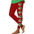 thumbnail image 2 of American Flag Clover Print High Rise Leggings for Women Stretchy Trousers Athletic Slim Fit Bottoms Festive Performance Sportswear, 2 of 6
