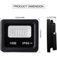 thumbnail image 3 of Focos LED FloreceBien, focos exteriores superbrillantes, luz de seguridad con enchufe, 3000 lm, 6500 K, IP66, impermeables, para jardín, entradas, escaleras, patios y garajes, 3 of 6