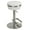 White, variant on Cortesi Home Athena Premium Adjustable Swivel Backless Round Barstool in Brushed Stainless Steel with Heavy Solid Base, Snow White