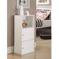 thumbnail image 3 of Pemberly Row Two-Door Bookcase in White Wood Finish, 3 of 6