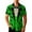 Green, variant on Hawaiian Shirt for Men, Short Sleeve Button Down Shirts for Women, St Patricks Day Novelty Tops, Casual Summer Beachwear, Lightweight Printed Clothing for Holiday Parties