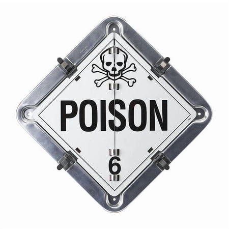 DOT Container Placard, Various DOT Classes, Aluminum, 13-5/8" W x 13-5/8" H 59955