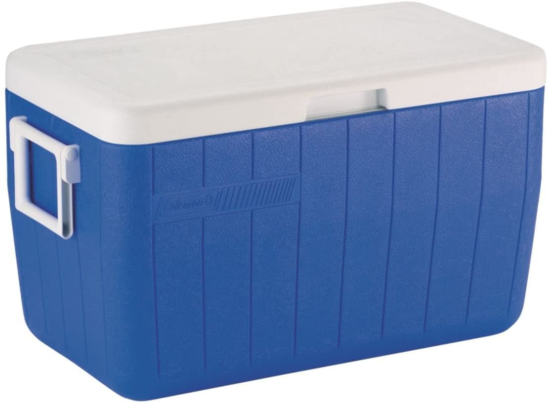 Coleman Chest Cooler Cold Beverage Drinks Insulated Body Lid Leak Resistant 48Qt 