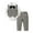 Gray, variant on CARETOO Infant Boy Clothes Suits Gentleman Dress Shirt Suspender Pants Bowtie Vest 4Pcs Outfit 3-18M