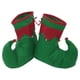 thumbnail image 3 of Gorro de elfo navideño, zapatos de elfo de Papá Noel y medias de rayas navideñas para disfraz de fiesta navideña para adultos, pantimedias, sombrero y zapatos, 3 of 4