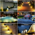 thumbnail image 6 of IJIL Solar Lights Outdoor Waterproof, 12 Packs LED In-Ground Lights Outdoor Solar Lights for Yard Patio Garden Lawn Deck Outside Pathway Walkway Sidewalk, 6 of 8