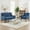 Blue, variant on Wansaly 46.85" 2-Seat Loveseat Sofa, Mid Century Tufted Velvet Upholstered Comfy Couch, Solid Wood Frame for Small Space Apartment, Blue