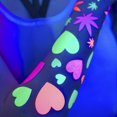 thumbnail image 3 of Sasswear Blacklight Heart Body Stickers - Neon, 40/pk, 3 of 5