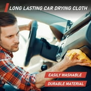 DSV Standard Premium Car Drying Towel - Chamois Cloth - Absorbent & Lint-Free 27.5x17, 1 Pack
