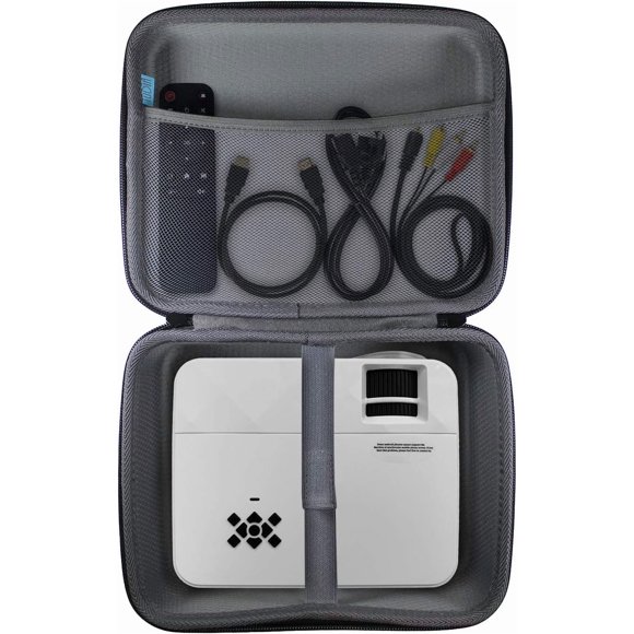 Étui de Rangement Rigide Facile à Transporter Compatible avec TopVision 2400Lux Mini Projecteur, Étui Portable pour Mini
