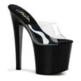 thumbnail image 2 of 7 1/2" Stiletto Heel Platform Slide - Clr/Blk, 5, 2 of 2