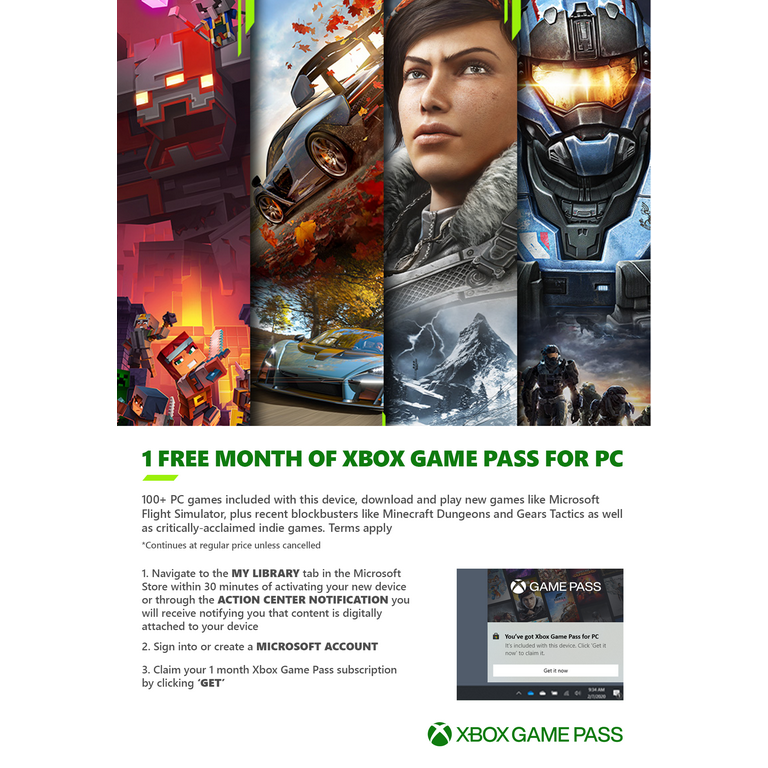 AMD Processor/Graphic Card Purchases Come with 1-Month Xbox PC Game Pass  for Free