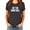 Dark Gray Heather Shirt, variant on Hit The Dang Ball Shirt for Women Distressed Sporty Baseball Tee for Adults and Teens Black Shirt Adult X-Large
