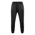 thumbnail image 4 of LEKWK Tracksuit Men Color Block Athletic 2 Piece Sweatsuit Sport Activewear Zip Up Hooded Jacket and Joggers Matching Outfits for Running Workout, 4 of 5