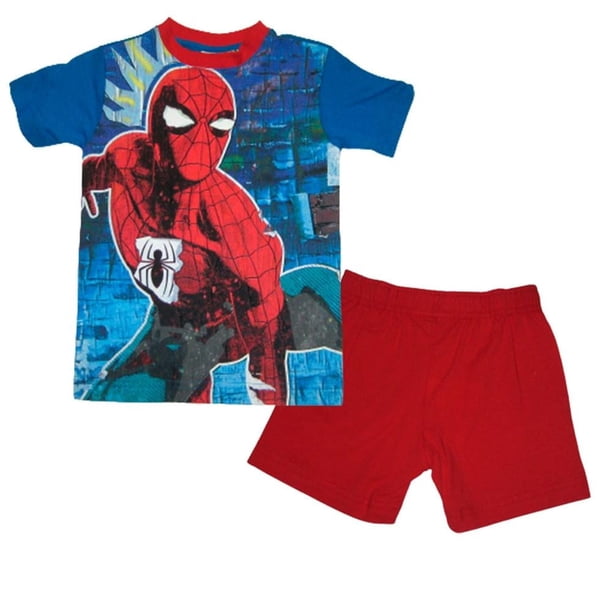Conjunto Movis Talla 2 estampado Spiderman azul