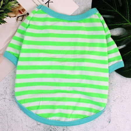 Zhuge Dog and Cat T-Shirt Breathable Pet Shirts Puppy Sweatshirt Dog Clothes Outfit Apparel Coats for Small Medium Dogs Cats Green 2XL