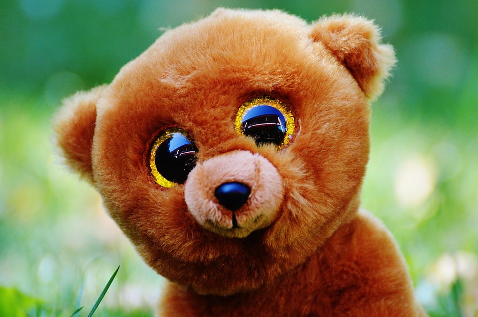 Stuffed Animal Soft Toy Teddy Bear Glitter Eyes20 Inch By 30 Inch