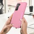 thumbnail image 5 of for Galaxy S23 Case, Defender Case Compatible with Samsung Galaxy S23 Case, Hybrid Heavy Duty Military Grade Full-Body Drop Shockproof Dustproof 3-Layers Rugged Protective Cover,Pink+Pink, 5 of 7