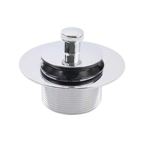 SUPPLYGIANT Lift and Turn Tub Drain Stopper, 1-1/2 Bathtub Drain Assembly, Polished Chrome Finish