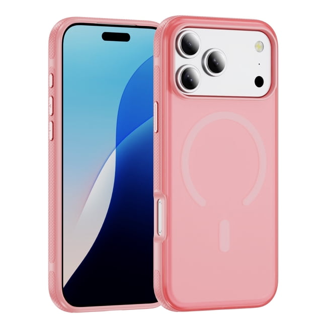Case For Iphone 17/17 Pro/17 Pro Max/17 Air, Frosted Translucent Shell Non Slip Phone Case Magnetic Wireless Charging Cover