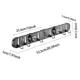 thumbnail image 3 of TIELUTT Foldable Suction Corner Hook Rack No Drill Wall Organizer for Bathroom Shower Kitchen Bathroom Foldable Camp Kitchen with Counter Mat Pot Drainer Rack Wash Basin over the Organizer, 3 of 5