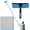 Blue, variant on 20 Feet Reach 2 in 1 Rotatable Window Washing Squeegee & Duster with 3-14 ft Extension Pole, Natubeau Window Cleaning Tool & Window Washer Squeegee for Home Indoor Outdoor Window Washing, Gray
