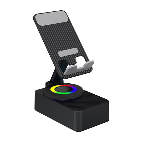 Nominateh 2025 Upgraded 3-In-1 Cell Phone Stand With Induction Speaker/Power, 360°Adjustable Phone Holder & Wireless Bluetooth Speaker For Music, , Video Calls, Charging &
