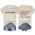thumbnail image 2 of VJATTWR Hauts à Manches Courtes pour Femmes Mode Été Imprimé Manches Courtes Col Rond Grande Taille T-Shirt Haut pour Femmes T-Shirt en Coton Décontracté T-Shirt en Coton Décontracté L, 2 of 4