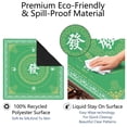 thumbnail image 4 of Green Mahjong Mat with Rules, 31.5*31.5in Anti Slip American Mahjong Mat for Table, Noise Reduction, Neoprene Mah jongg Mats with Carrying Bag & 3 Dices, Mahjong Supplies Gift, Board Tile Games Mats, 4 of 7