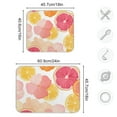 thumbnail image 4 of Yayeee Dish Drying Mat for Kitchen Counter 18"x24" Microfiber Absorbent Pad, Pink Floral Orange, 4 of 7
