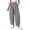 Black, variant on Women's Plaid High Waist Wide Leg Cropped Pants, Loose Relaxed Fit Barrel Trousers with Side Pockets, for Spring Summer Daily Wear, Travel or Casual Outfits Black L