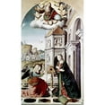 thumbnail image 3 of Palmezzano, Marco 10x14 Black Modern Framed Museum Art Print Titled - Annunciation, 3 of 5