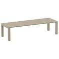 thumbnail image 5 of Compamia Vegas 118" Extendable Patio Dining Table in Taupe, 5 of 11