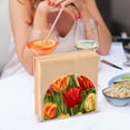 thumbnail image 6 of Ryvnso Acrylic Napkin Holder Table Kitchen Paper Tissue Organization 1 Pack Tulip Flowers Green Leaf, 6 of 7