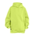 thumbnail image 6 of VISALY Hoodies Pullover Tunic Sweatshirt Hoodies Oversized Sweatshirts Pullover Sweaters Long Sleeve with Pockets Winter Fall Outfits Clothes Dressy Sweaters Basic Tops Long Sleeve Sweaters Green M, 6 of 7