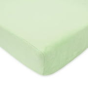 American Baby Co. Soft Chenille Polyester Fitted Portable/MiniCrib Sheet, Celery