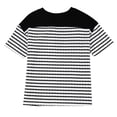 thumbnail image 3 of Hombro Frío Tops Mujeres Cuello en V Manga Corta Fuera Del Hombro Color Sólido Blusa Casual Suave Poliéster Primavera Verano Moda, 3 of 5