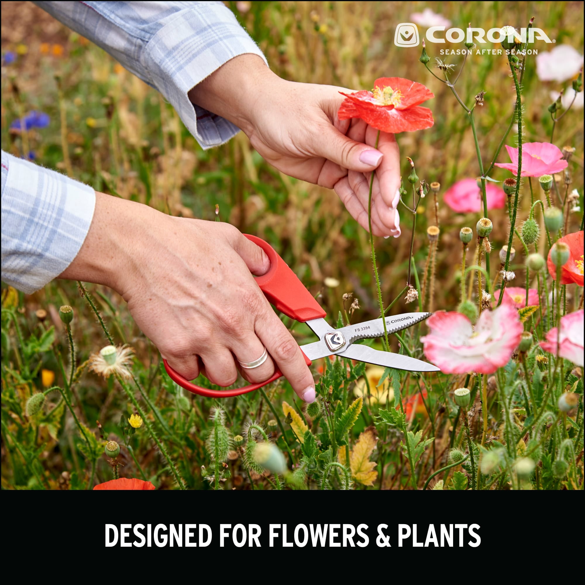 Corona ComfortGEL Floral Scissors