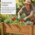 thumbnail image 5 of Best Choice Products 72x24x30in Raised Garden Bed, Elevated Wood Planter Box for Patio w/ Divider Panel - Acorn Brown, 5 of 8