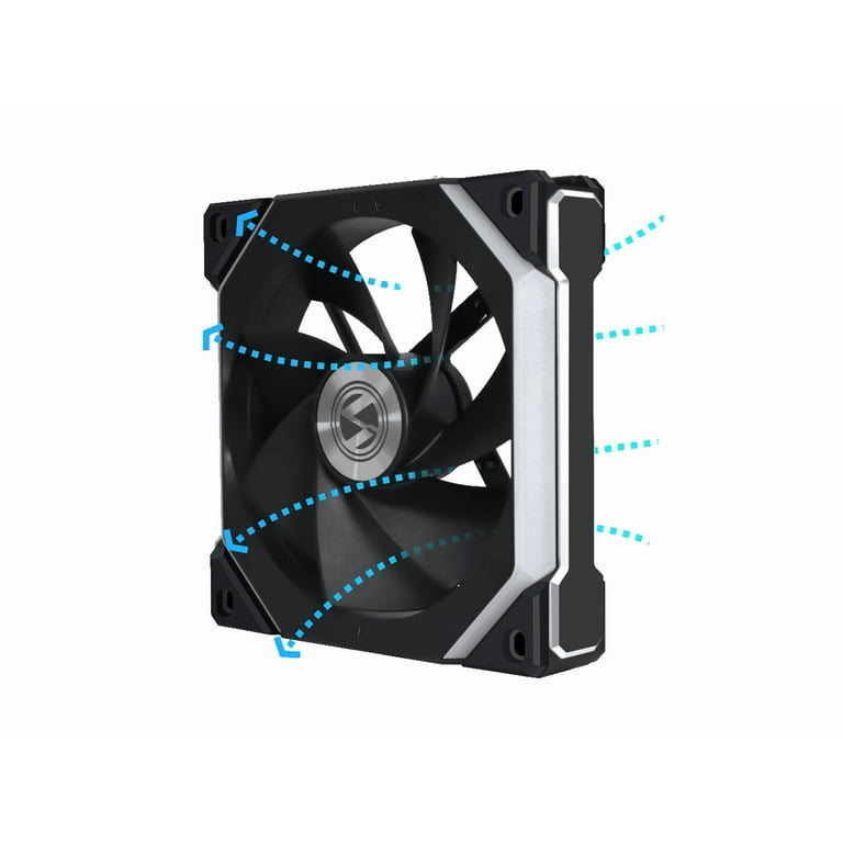 Lian li UNI FAN SLV2 120 Reverse Blade, Black color, single