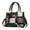 Black, variant on Purses and Handbags for Women Leather Tote Shoulder Bag Medium Satchel Purse Top Handle Bags for Ladies Crossbody Bag Multicolor Red