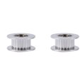 thumbnail image 1 of Gegong Timing Pulley, Timing Pulley Wheel,2pcs Aluminum 5mm Inner Diameter Timing Belt Drive Idler Pulley With Bearing For 3D Printer, 1 of 8